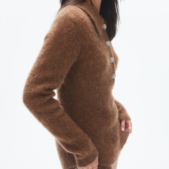 H&M Mohair-Blend Sweater with Collar - Picture 3 of 11